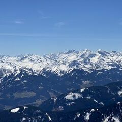 Flugwegposition um 12:04:56: Aufgenommen in der Nähe von Gemeinde Dienten am Hochkönig, Dienten am Hochkönig, Österreich in 2331 Meter